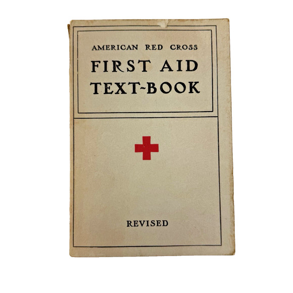 Rare Vintage 1940 American Red Cross First Aid Textbook Revised WWII Era - Picture 1 of 11